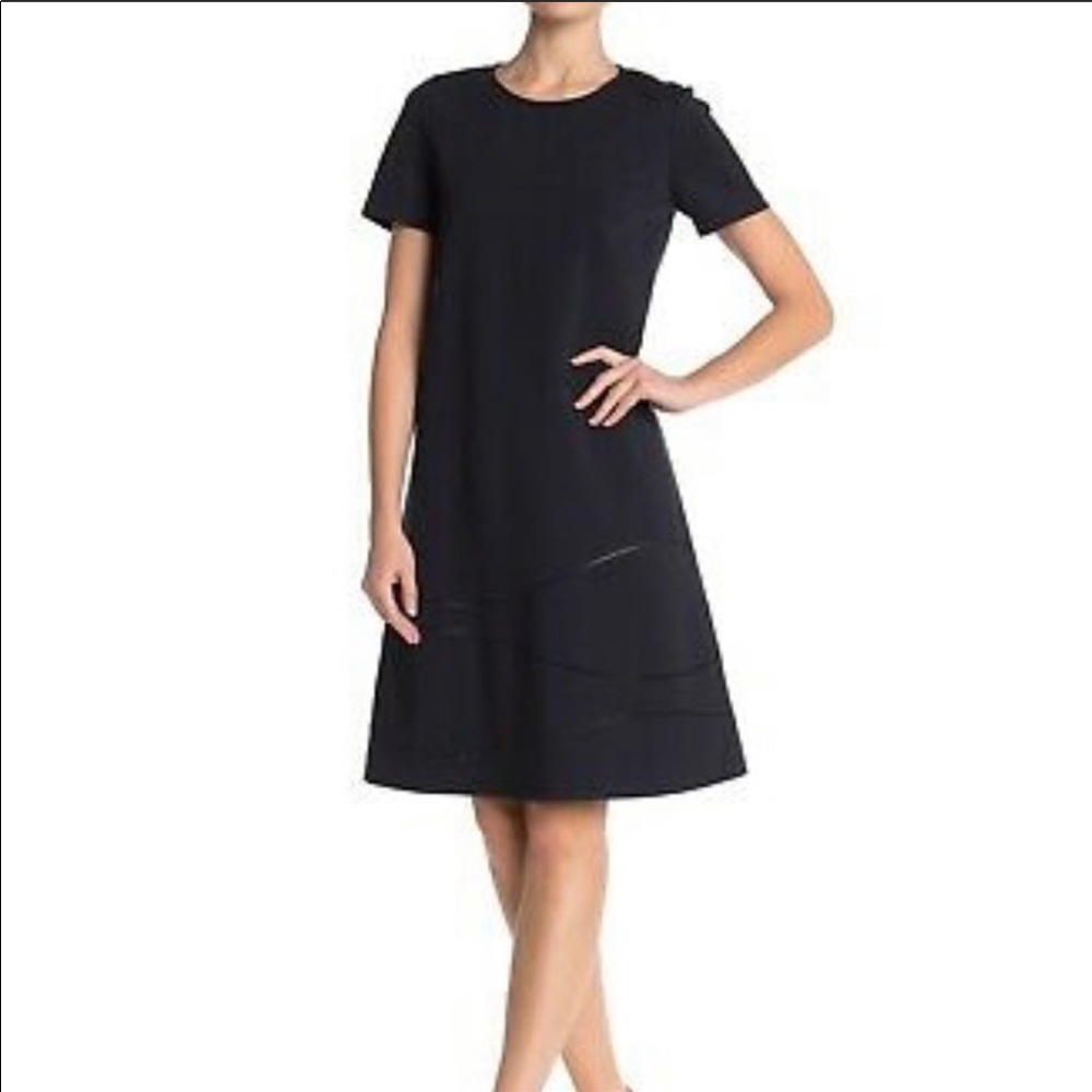 Lafayette 148 NY | Navy Jasmin Punto Milan Dress